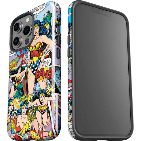 DC Comics Wonder Woman Comic Blast iPhone 15 Pro Impact Case